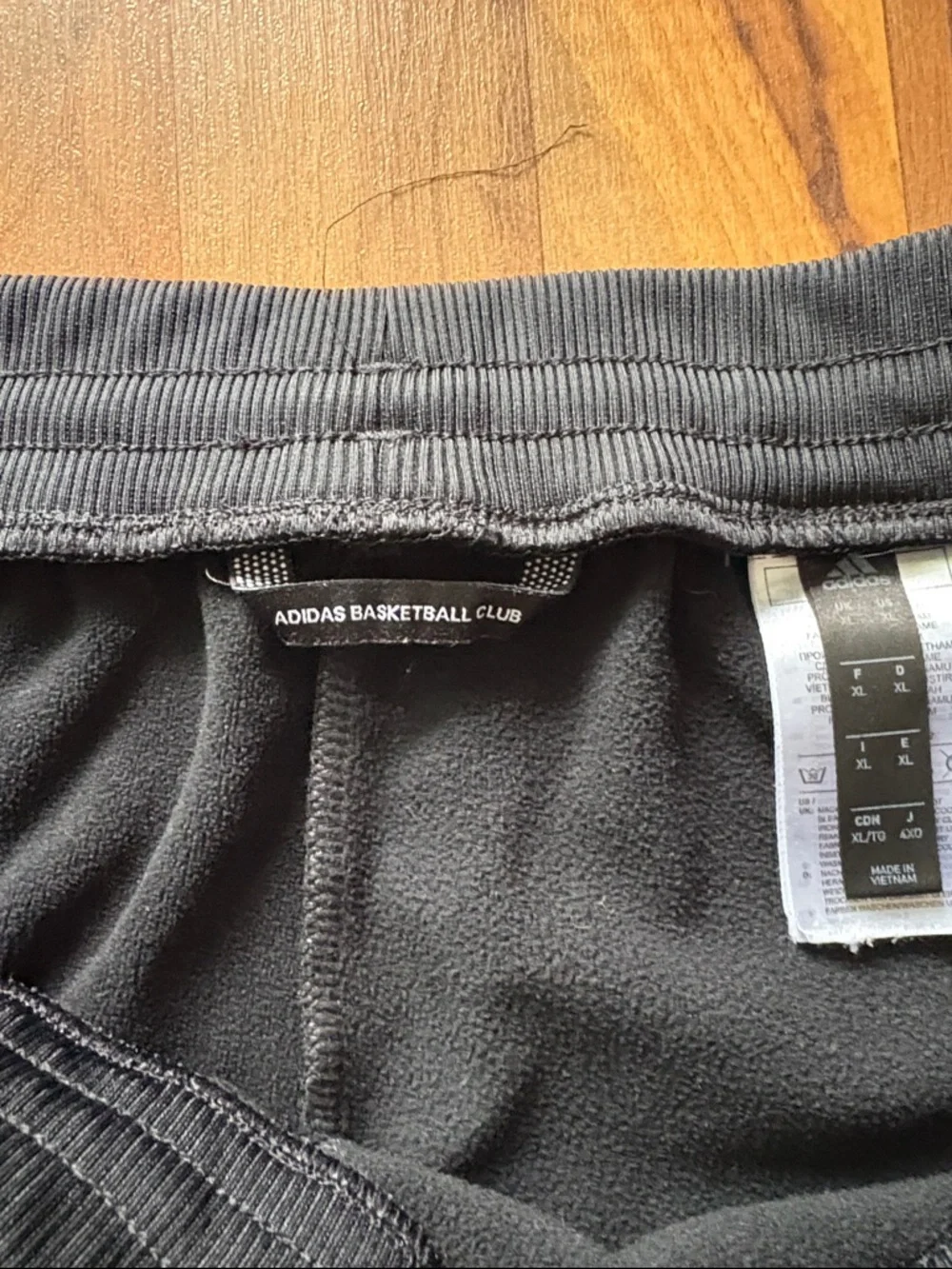 adidas Men’s Black Jogger Sweatpants with Logo Size XL